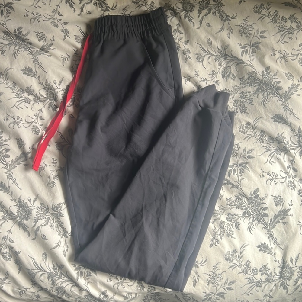 FIGS small/TALL charcoal high-waisted Zamora scrub pants